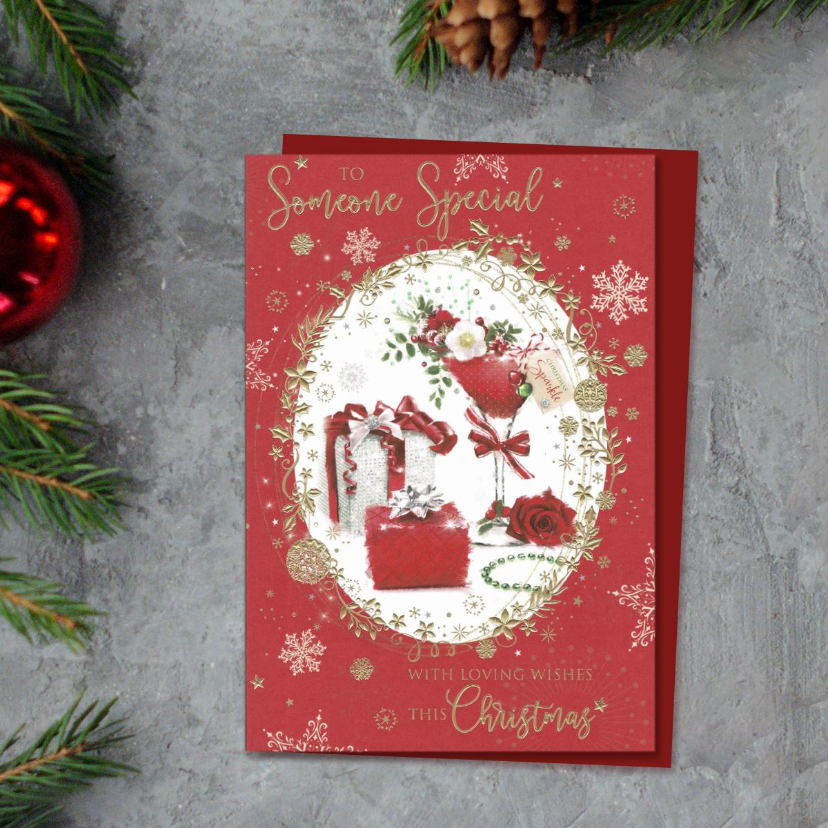 To Someone Special Christmas Sparkle Card Front Image