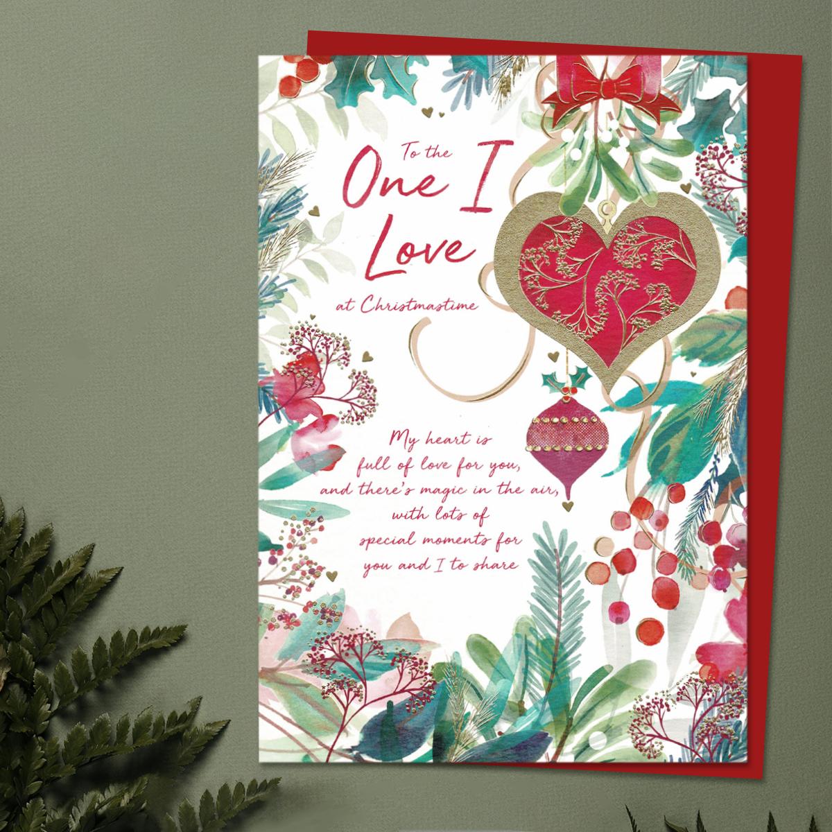 One I Love At Christmastime Card Front Image