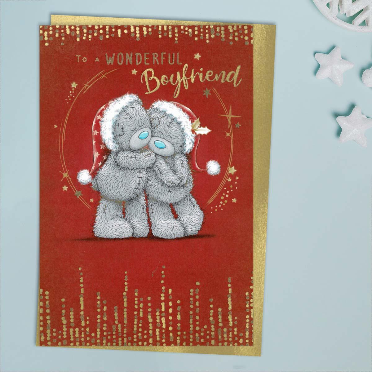 Wonderful Boyfriend Tatty Teddy Christmas Card Front Image