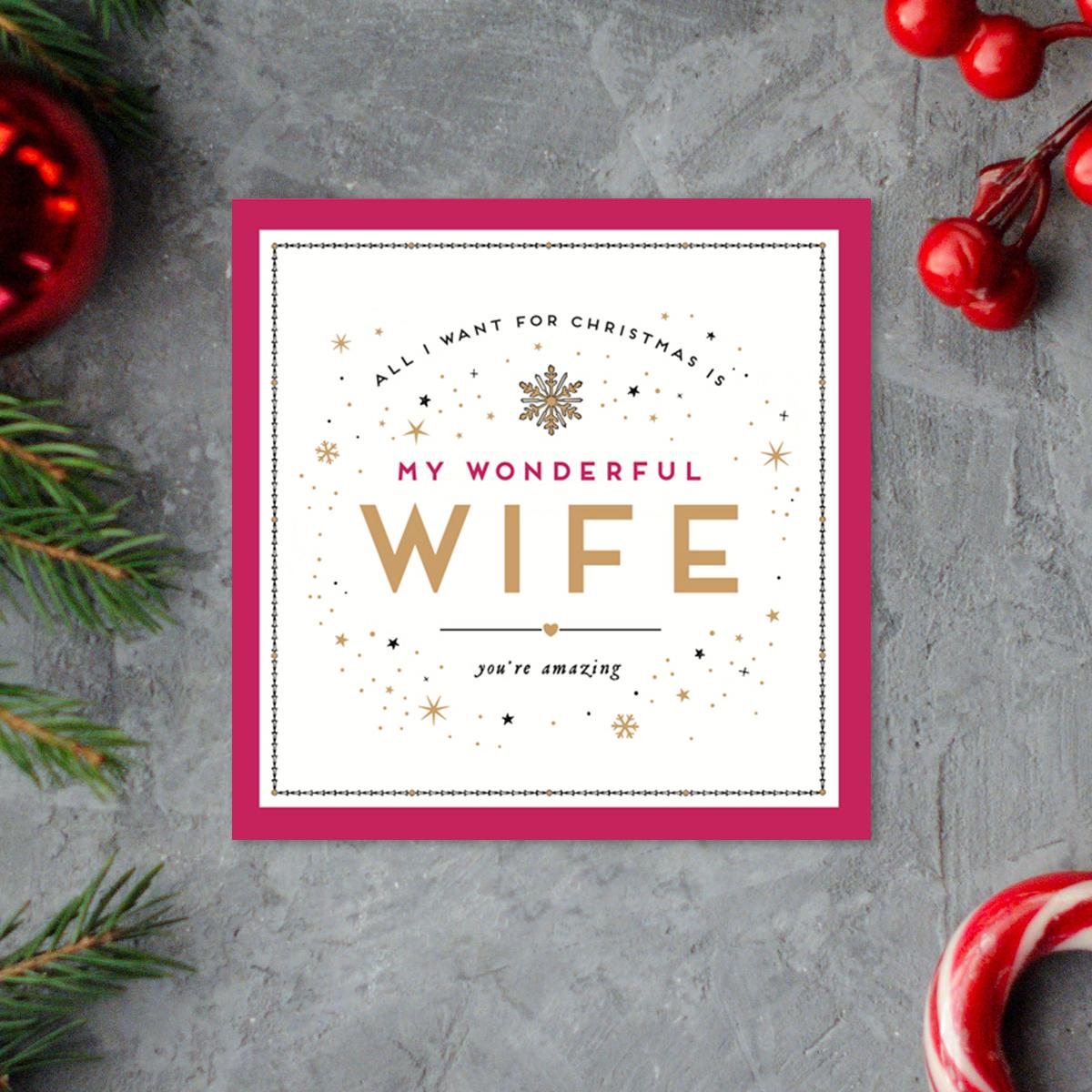 Wife Christmas You're Amazing Card Front Image