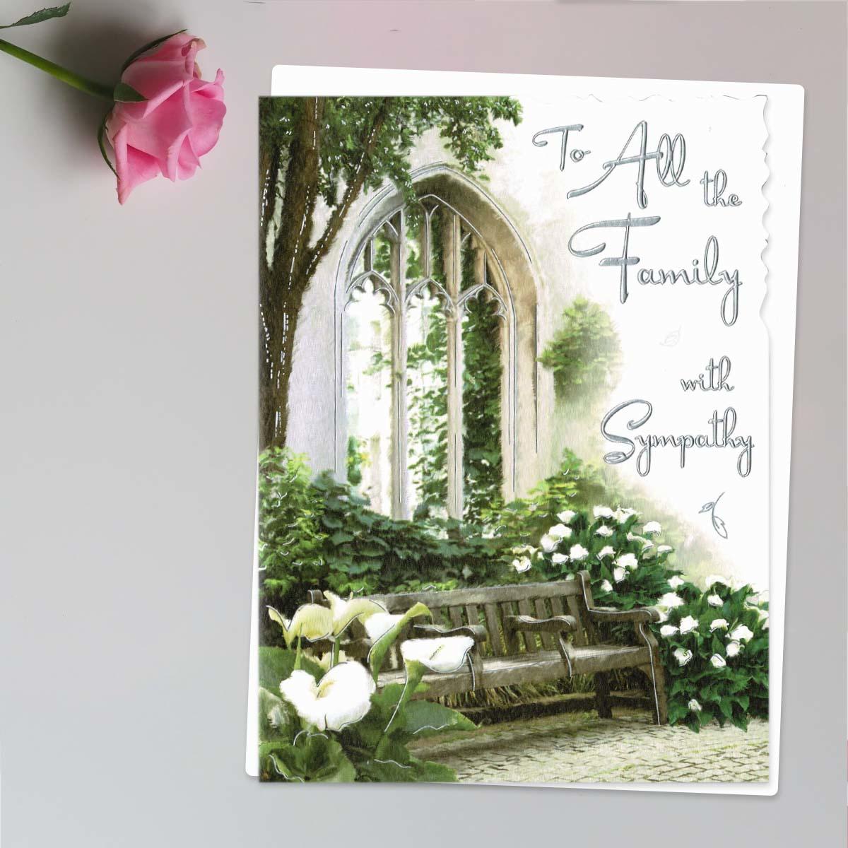 Sympathy - All The Family Bench Card Front Image