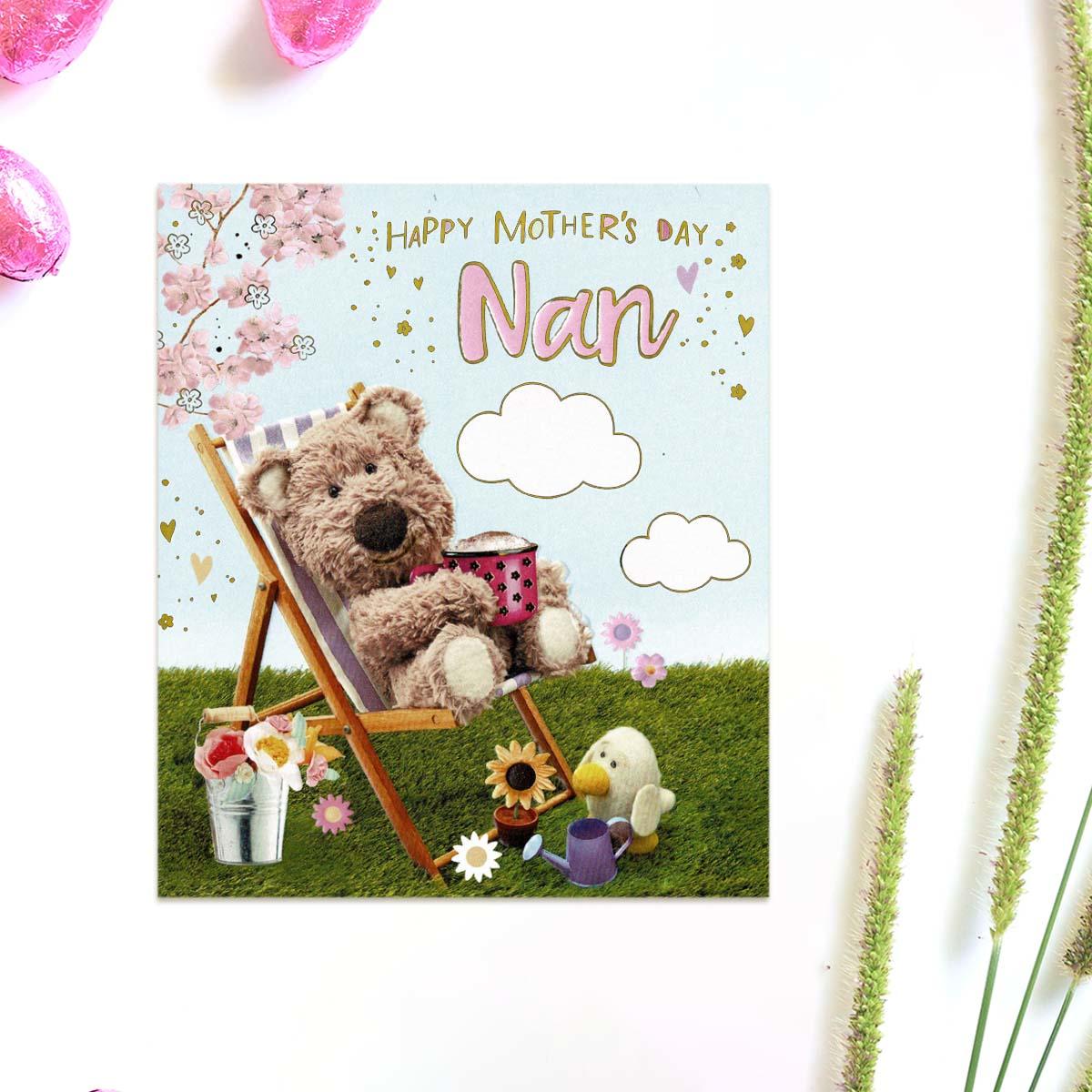 Happy Mother's Day Nan Barley Bear Card Front Image