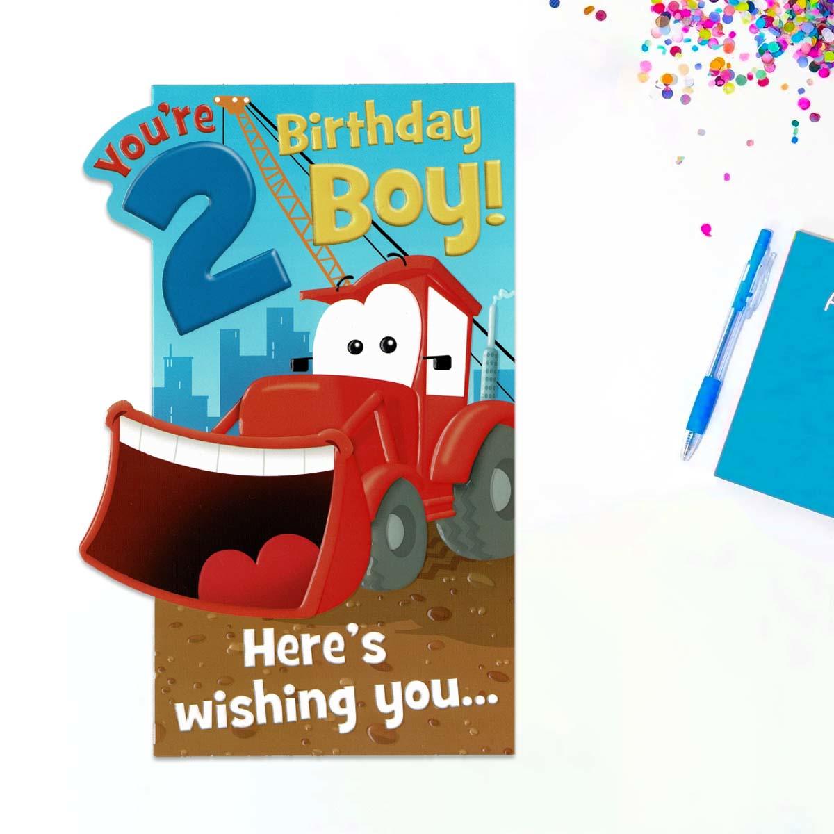 You're 2 Birthday Boy Card