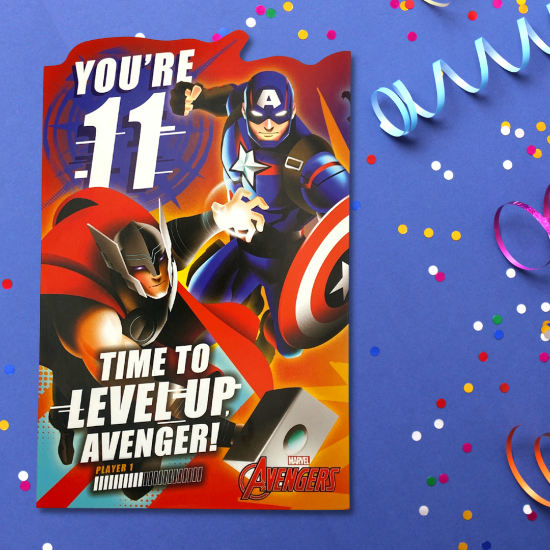 Marvel Avengers Pop Out Age 11 Birthday Card