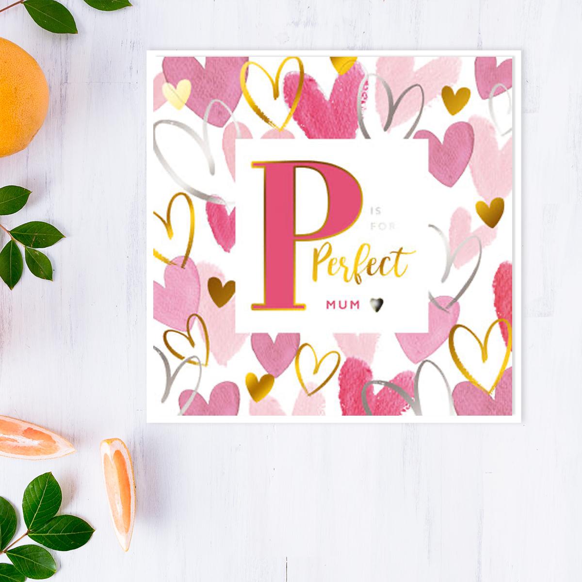 Perfect Mum Mother's Day Design Alongside Its White Envelope