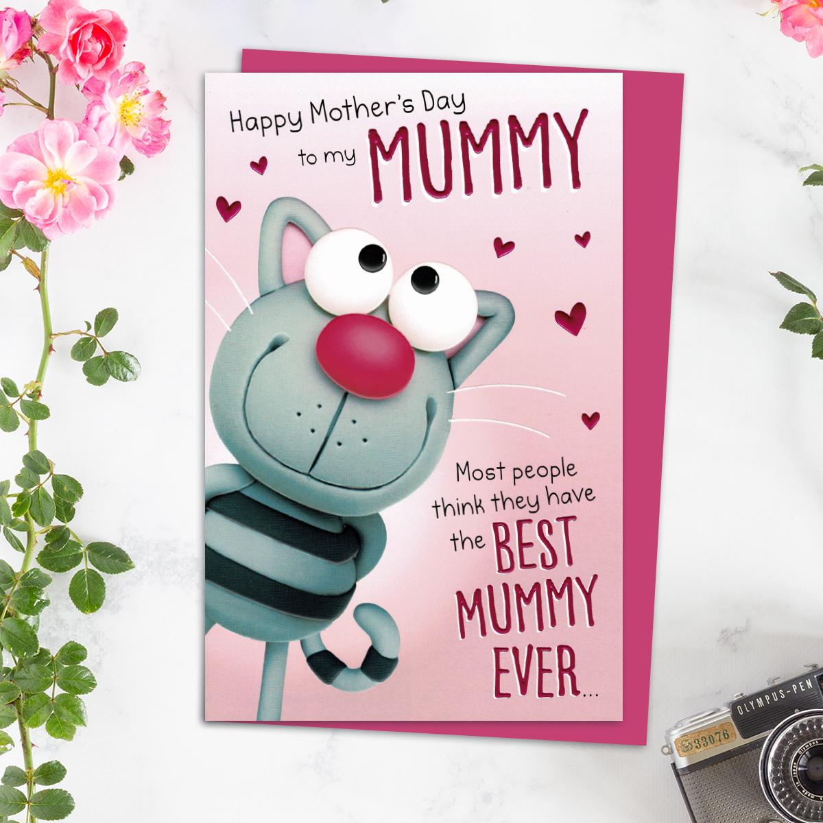 Best Mummy Ever Mother's Day Card Alongside Its Magenta Envelope