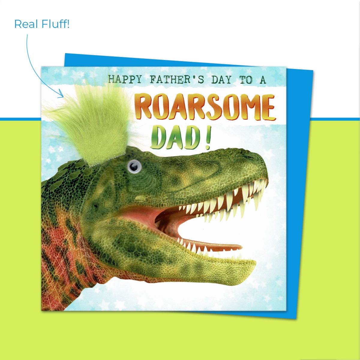 Happy Father's Day To Roarsome Dad Fluff Front Image