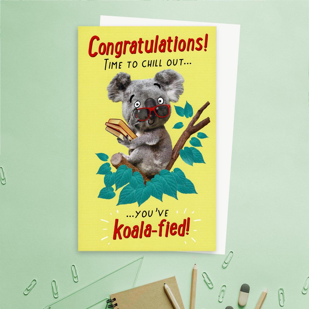 Congratulations! Time To Chill Out Card Front Image