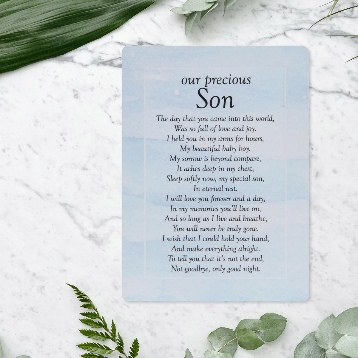 Graveside Card - Our Precious Son Front Image