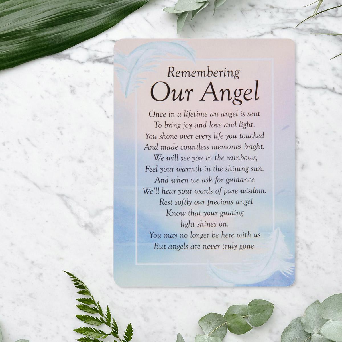 Graveside Card - Remembering Our Angel Front Image