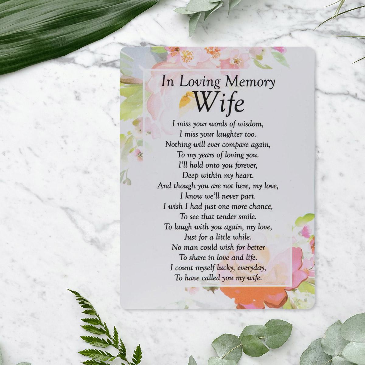 Graveside Card - In Loving Memory Wife Front Image