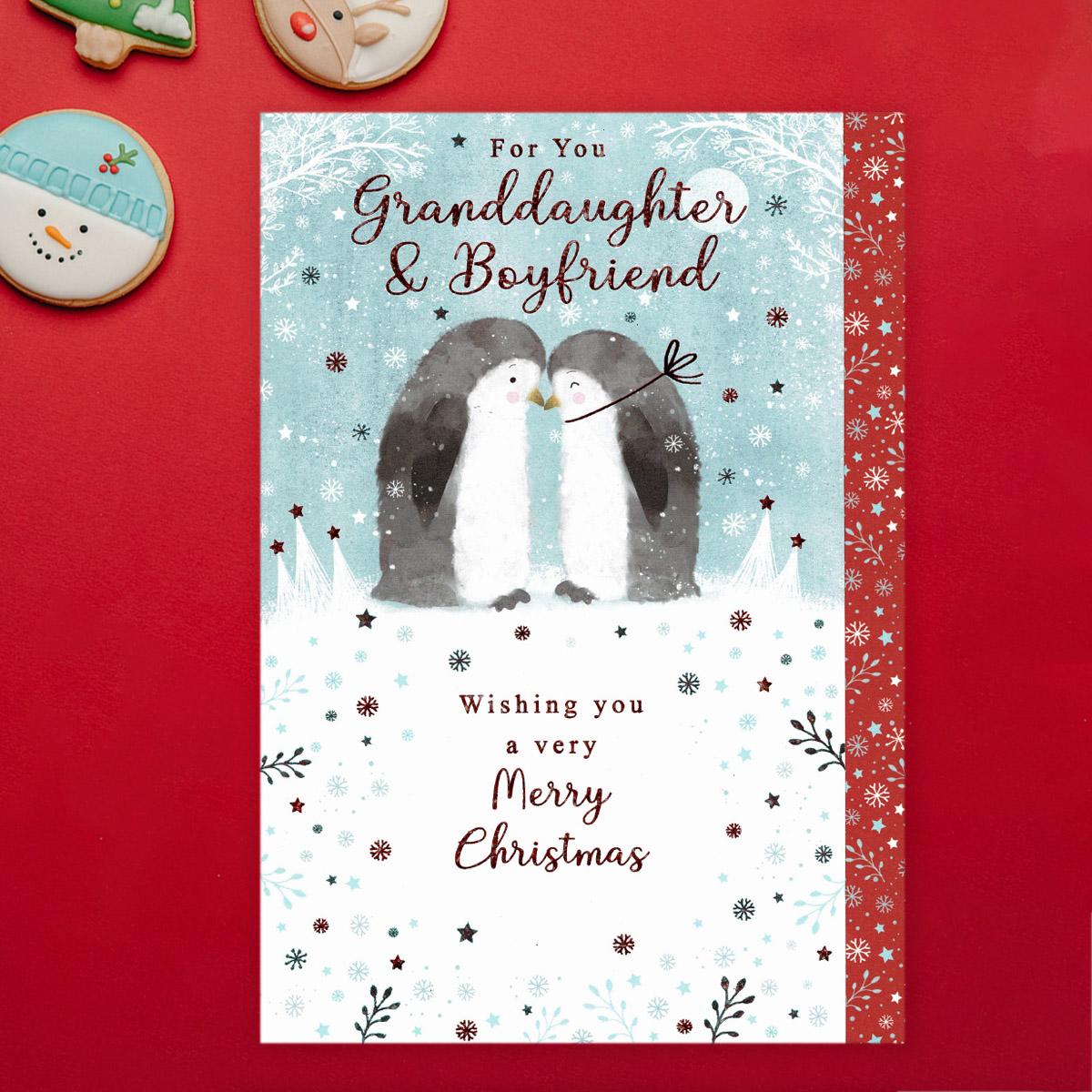 For You Granddaughter & Boyfriend Card Front Image
