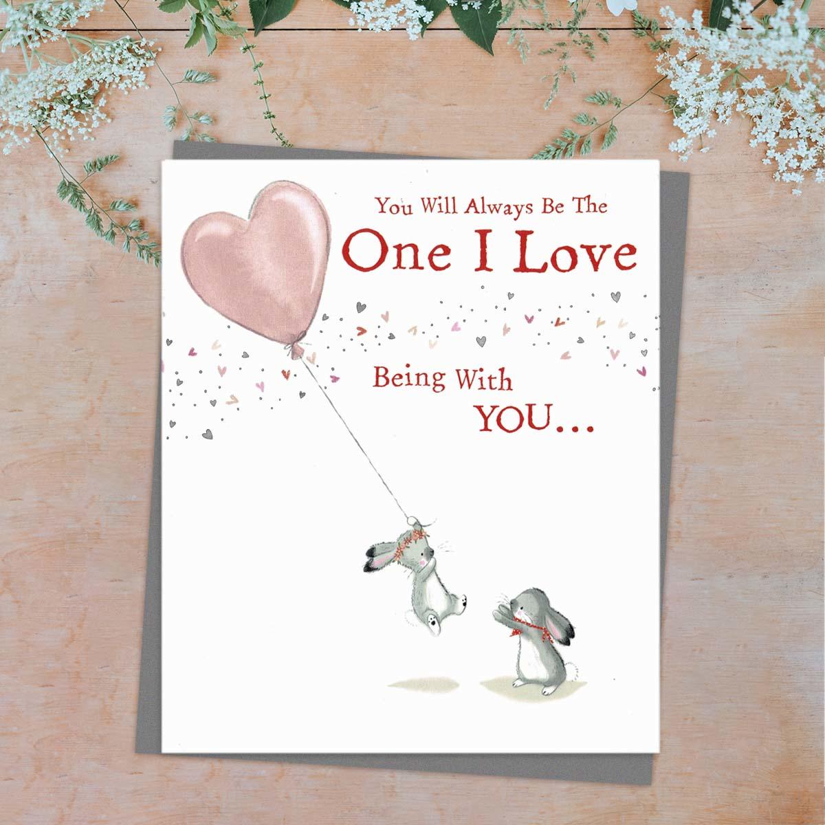 One I Love Anniversary Card Front Image