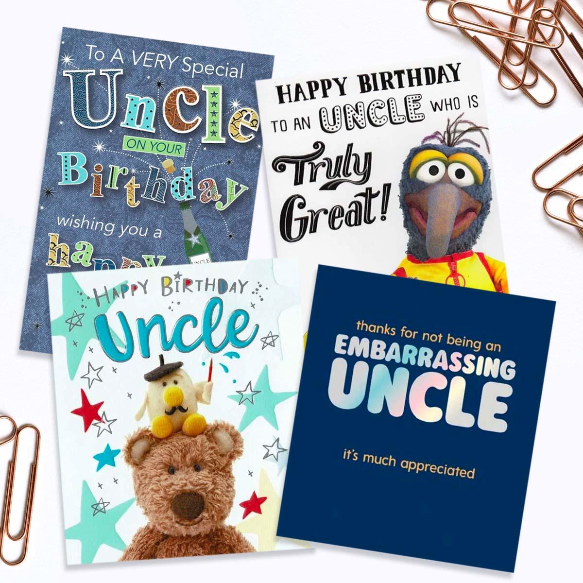 A Selection Of Cards To Show The Depth Of Range In Our Uncle Birthday Card Section