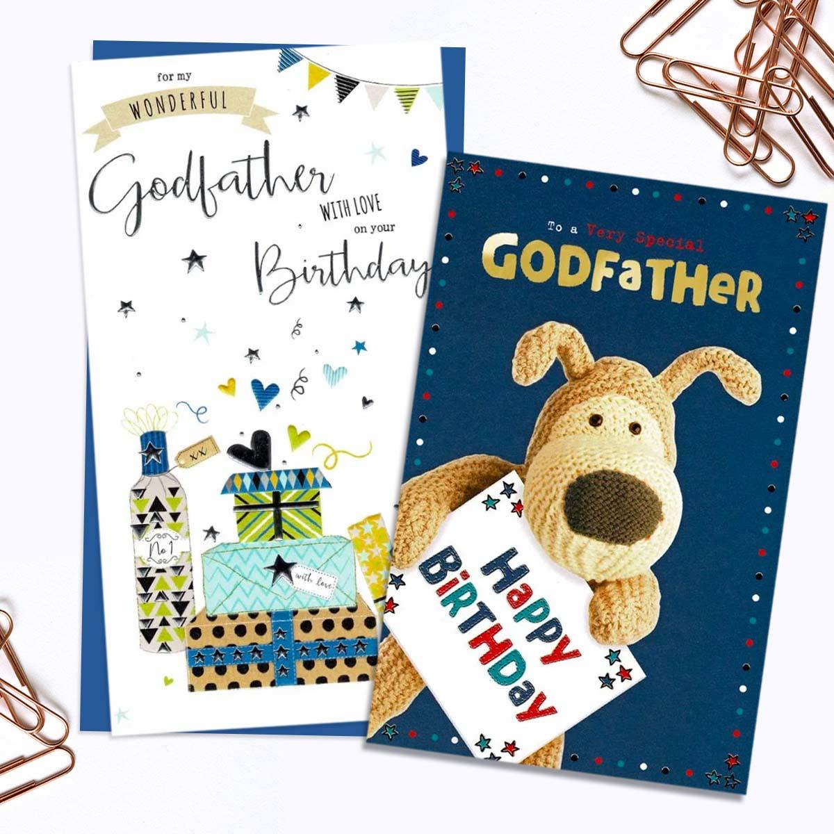 A Selection Of Cards To Show The Depth Of Range In Godfather Birthday Card Section