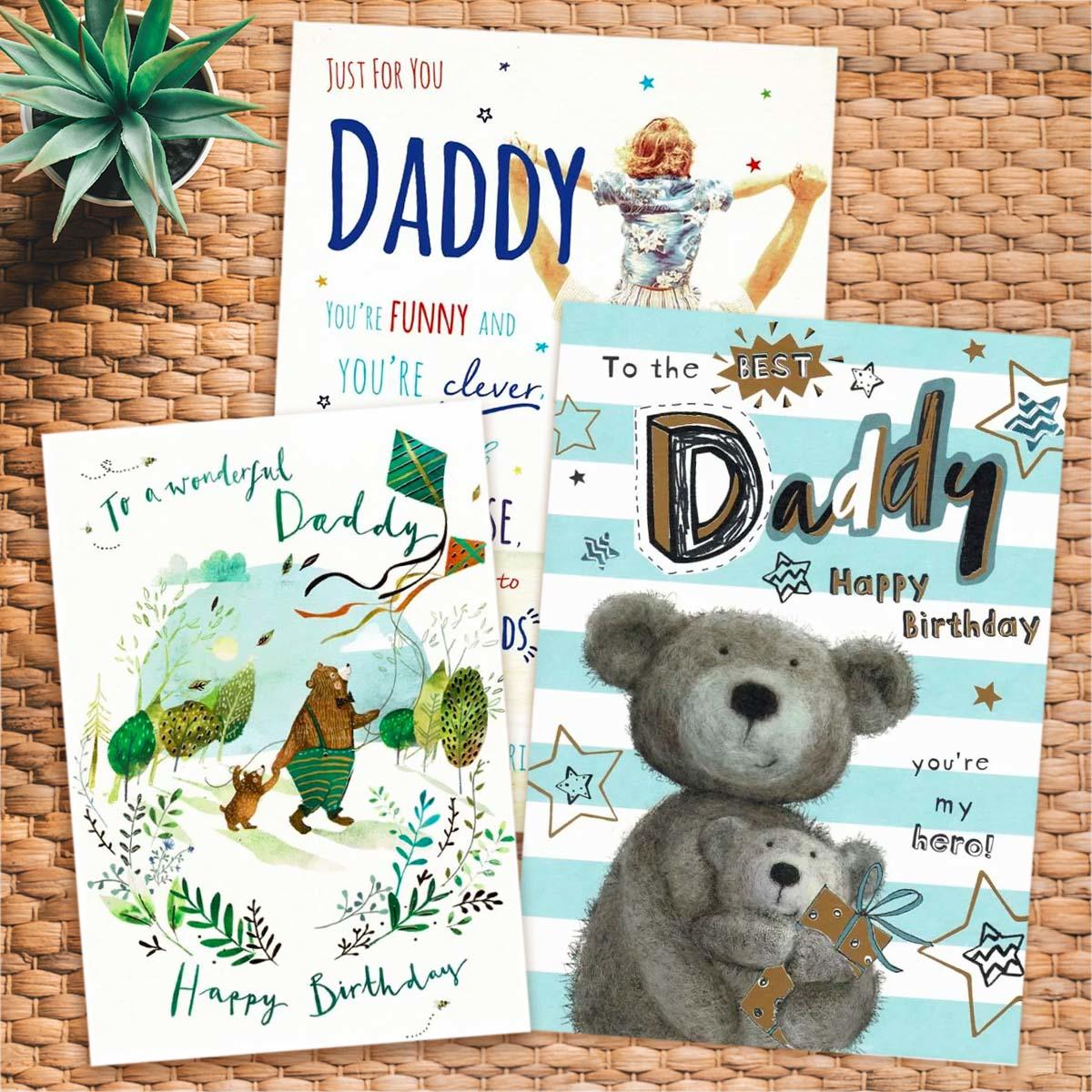 A Selection Of Cards To Show The Depth Of Range In Our Daddy Birthday Card Section