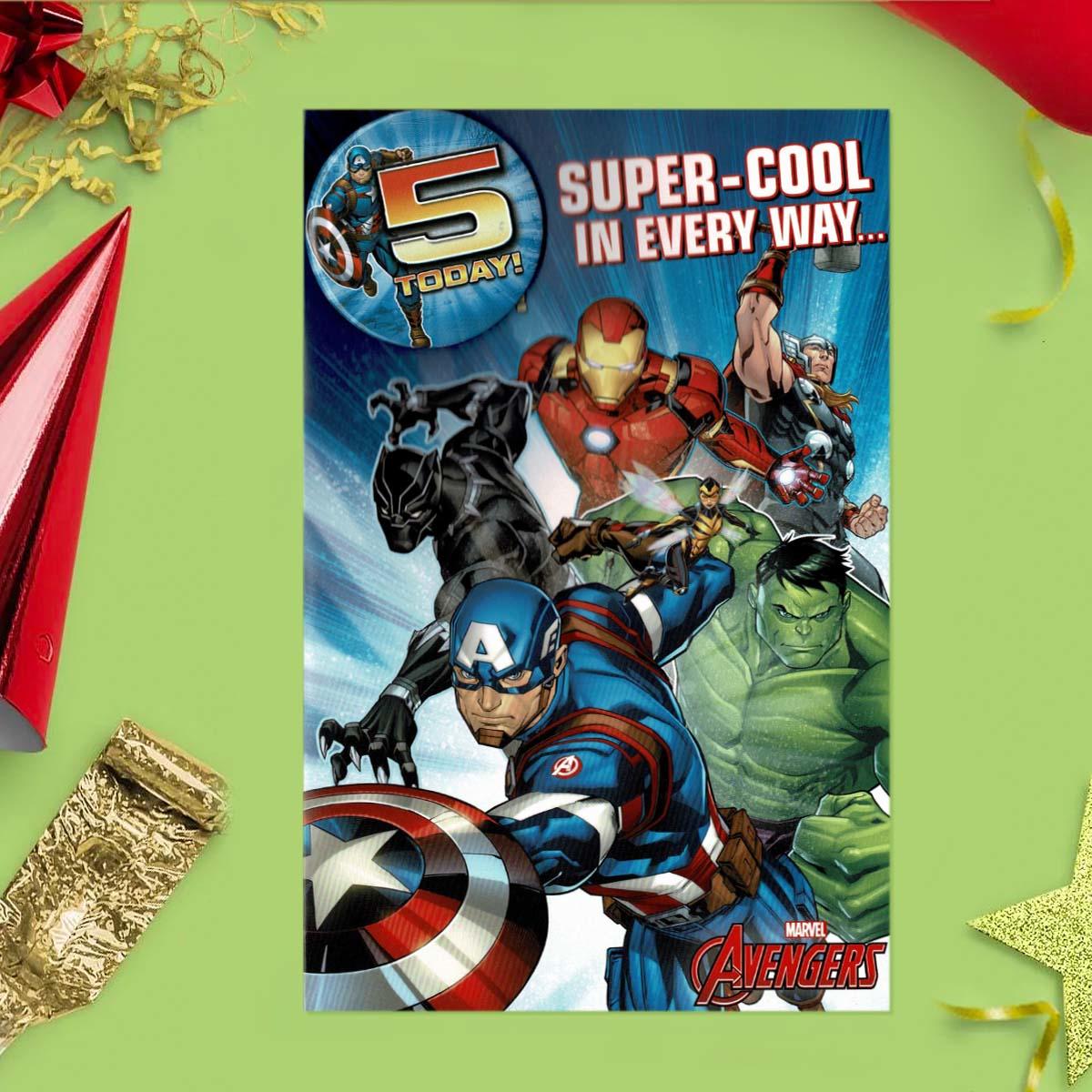 Avengers 5 Today Badge Card Front Image