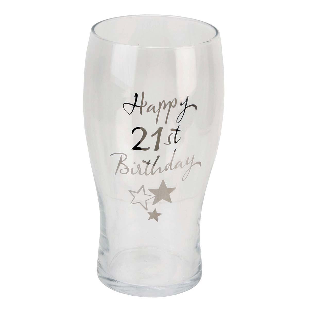 Happy 21st Birthday Pint Glass