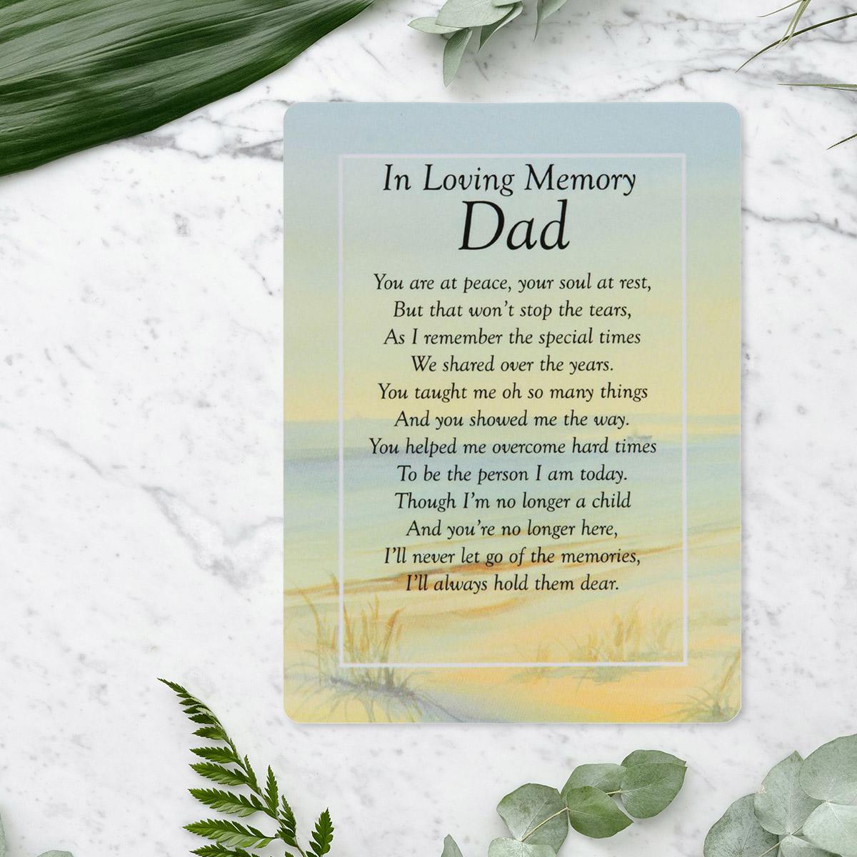 Graveside Card - In Loving Memory Dad Front Image