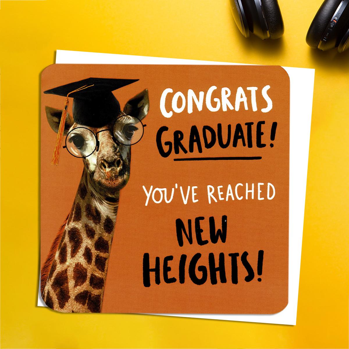 Congrats Graduate! You've Reached New Heights! Card Front Image