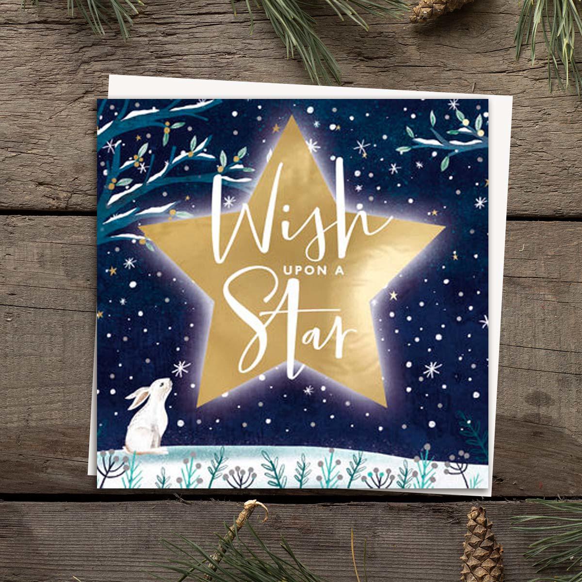 Wish Upon A Star Christmas Card Front Image