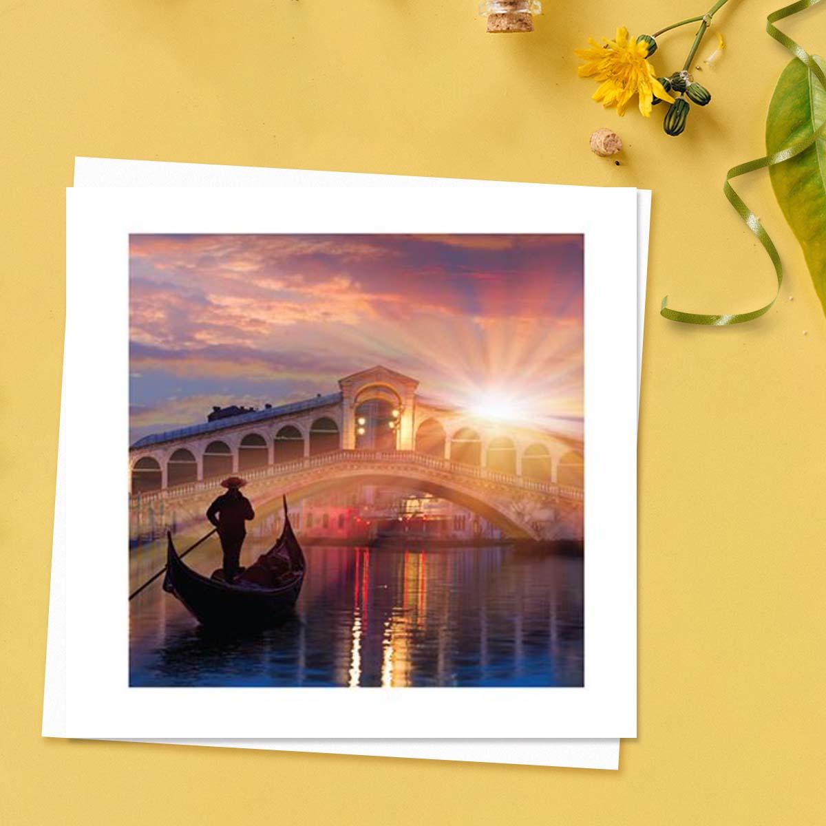 Beautiful - Rialto Bridge Venice Blank Card Front Image