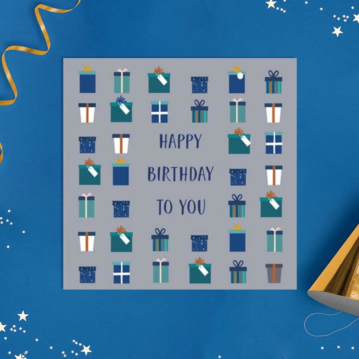 Kindred - Happy Birthday Gifts Card Front Image