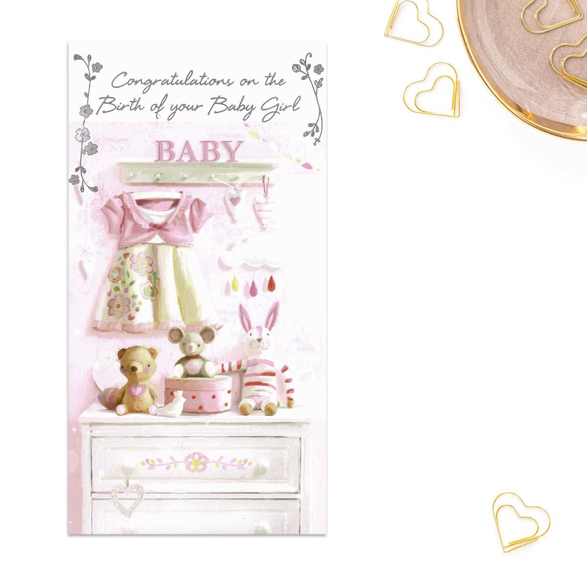 At Home - Pink Baby Room Card Front Image