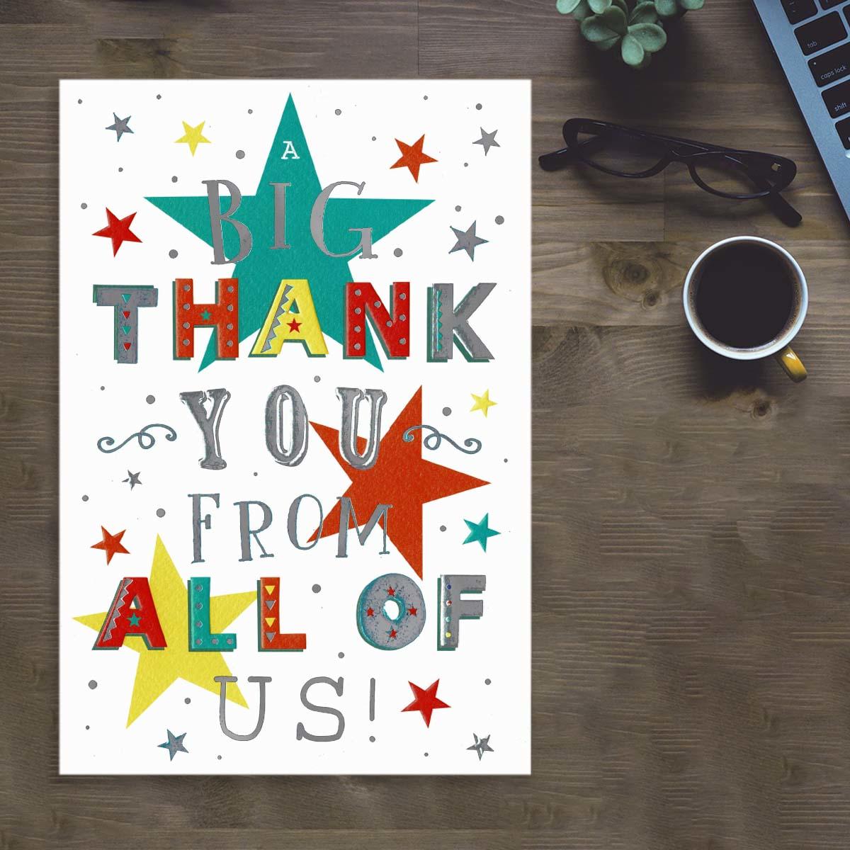 A Big Thank You From All Of Us Card Front Image