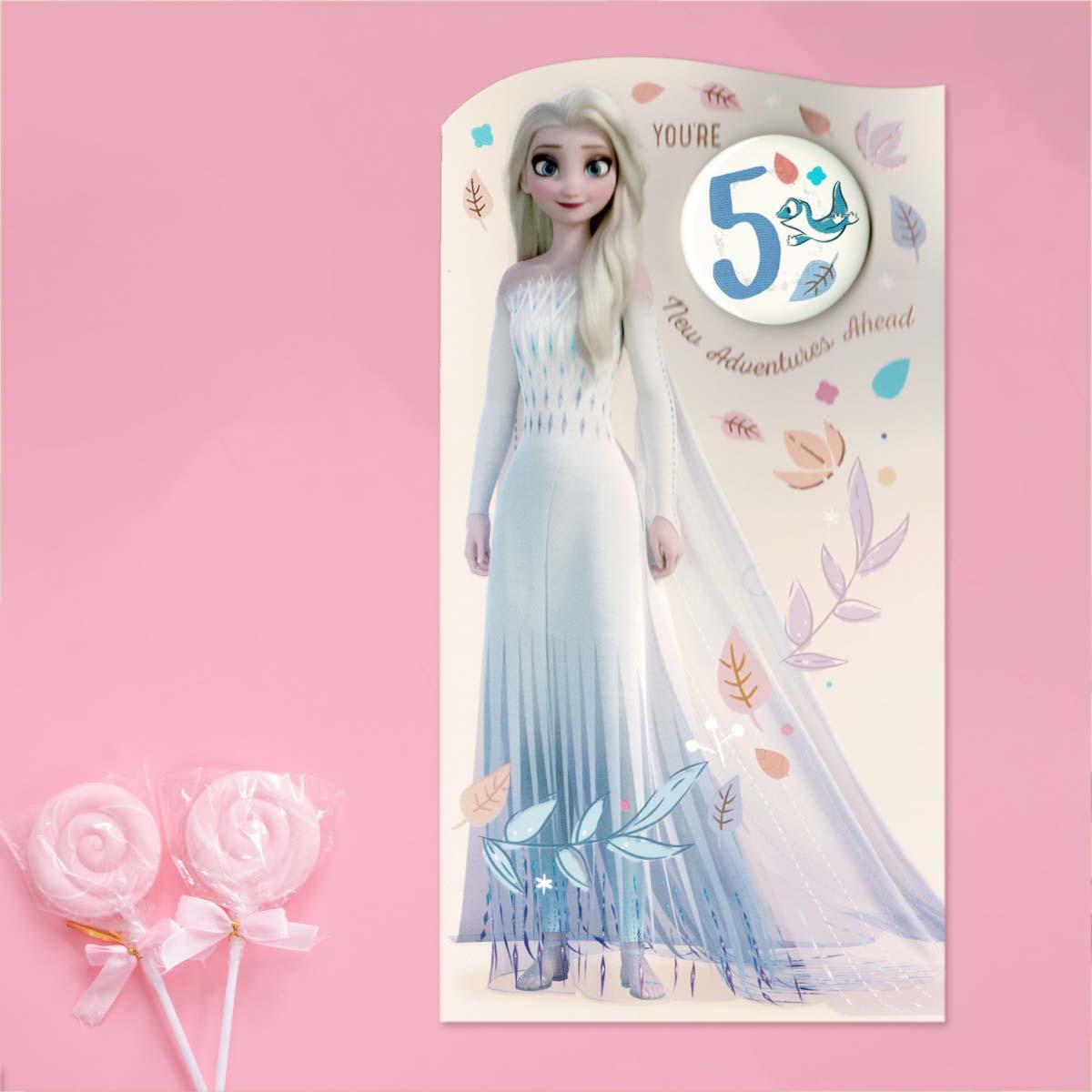 Disney Frozen II  Badge 5 Card Front Image