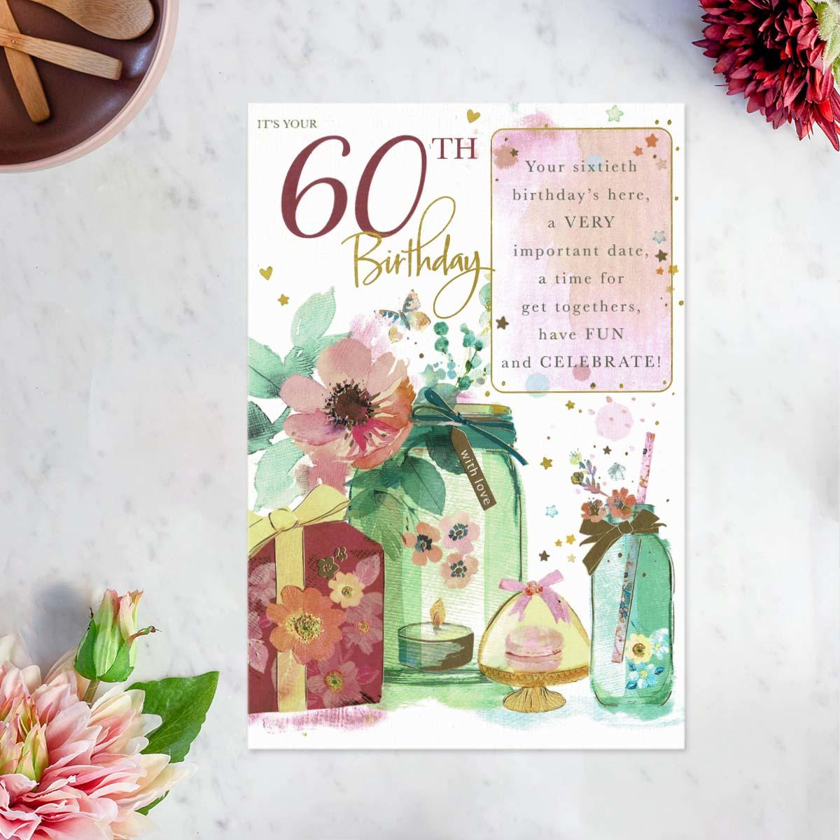 Moments In Time - 60th Birthday Gifts Card Front Image