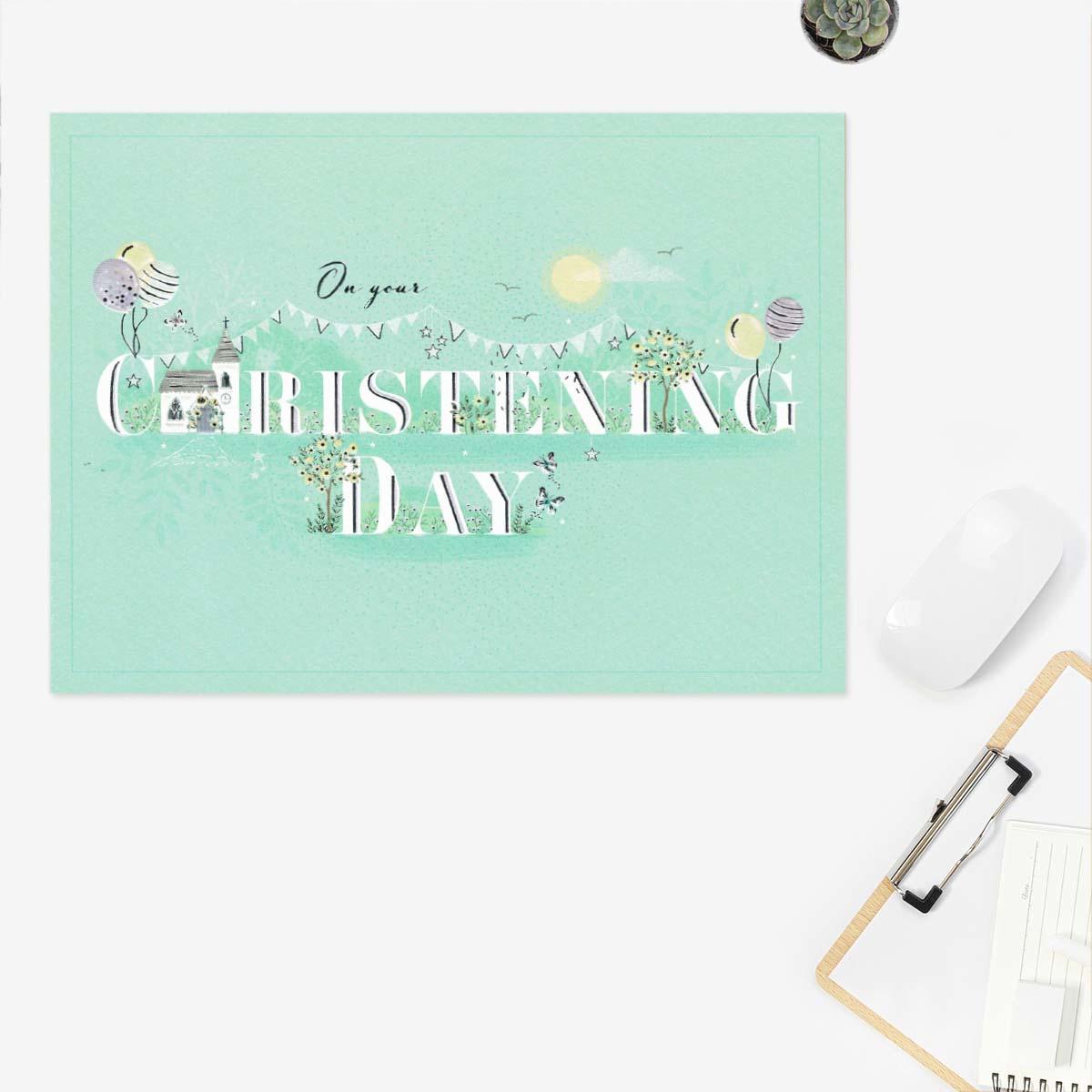 On Your Christening Day Card Front Image