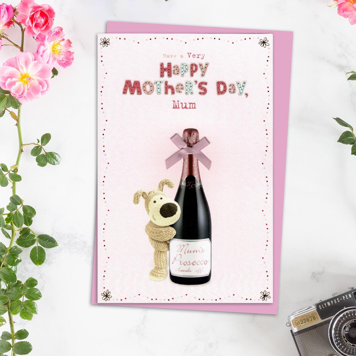Mother's Day Boofle Bear Design Alongside Its Light Pink Envelope