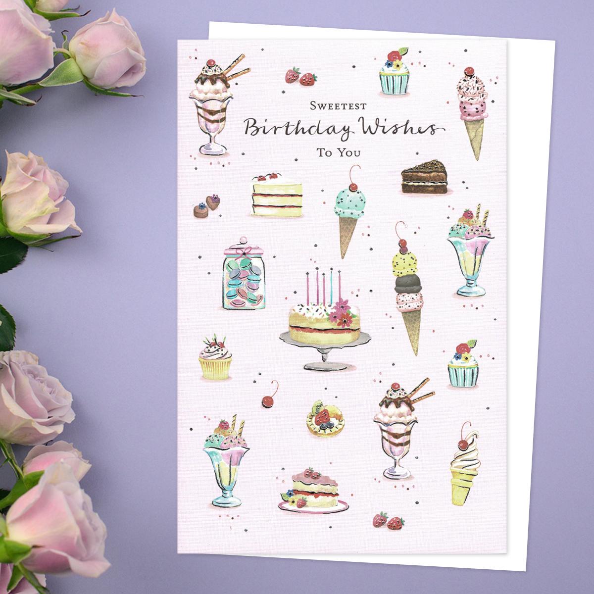 Simply Traditional - Sweet Indulgence Birthday Card Front Image