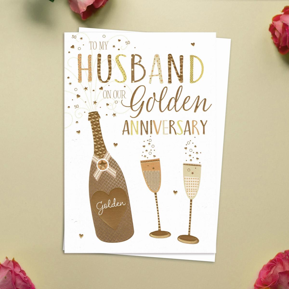 Husband On Our Golden Anniversary Card Front Image