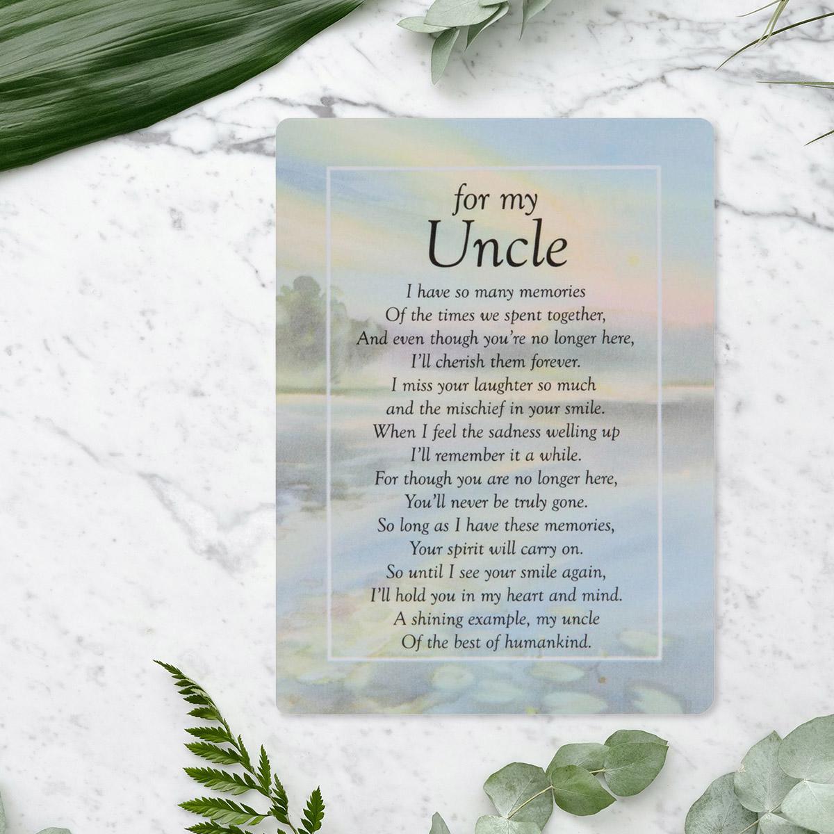Graveside Card - For My Uncle Front Image