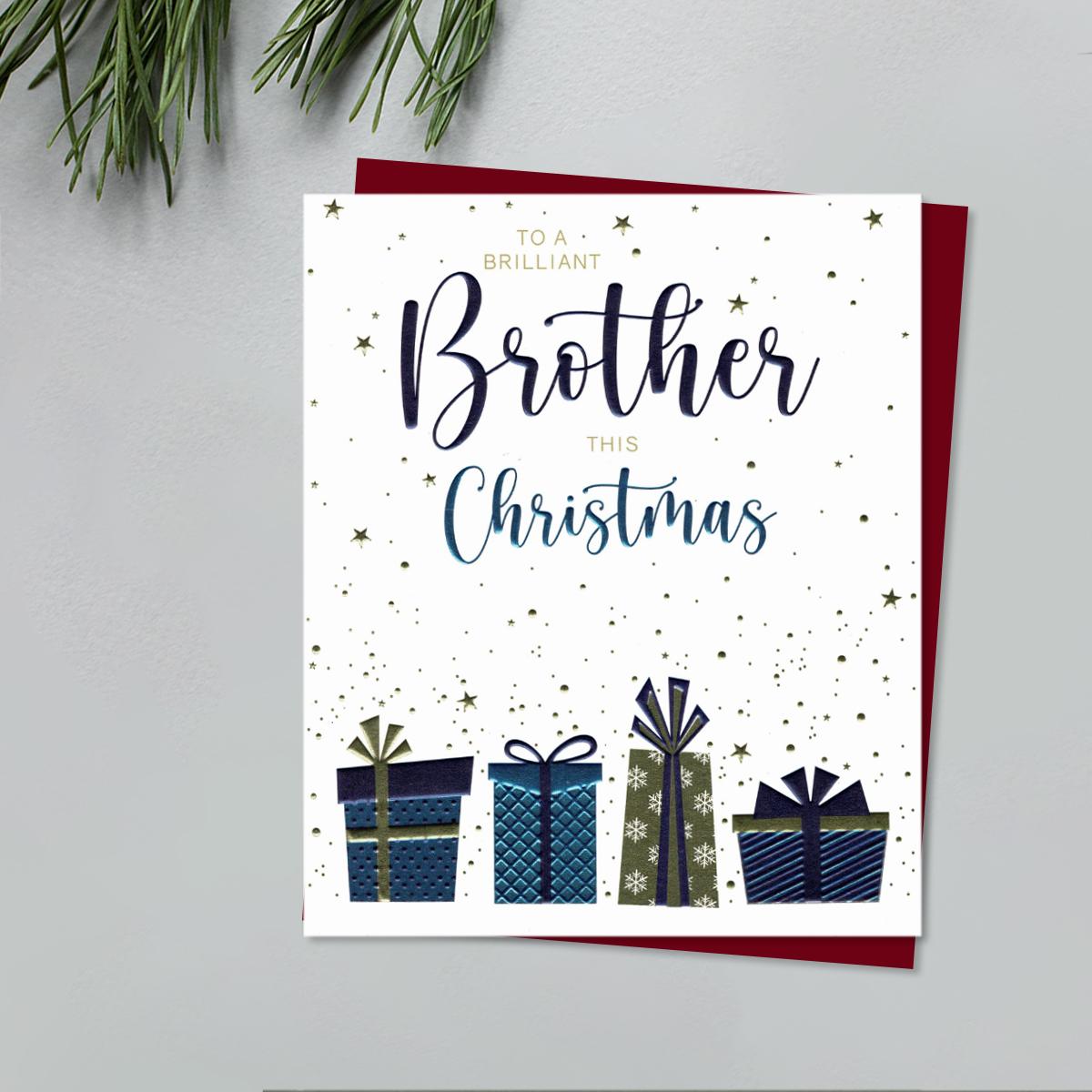 Brilliant Brother Christmas Gifts Card