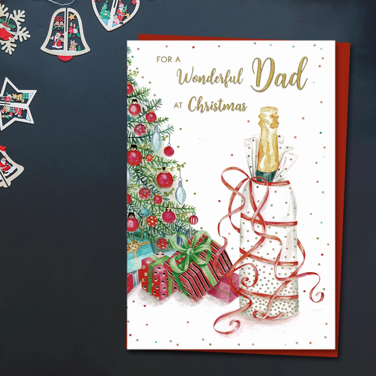 Dad Festive Tipple Card Front Image