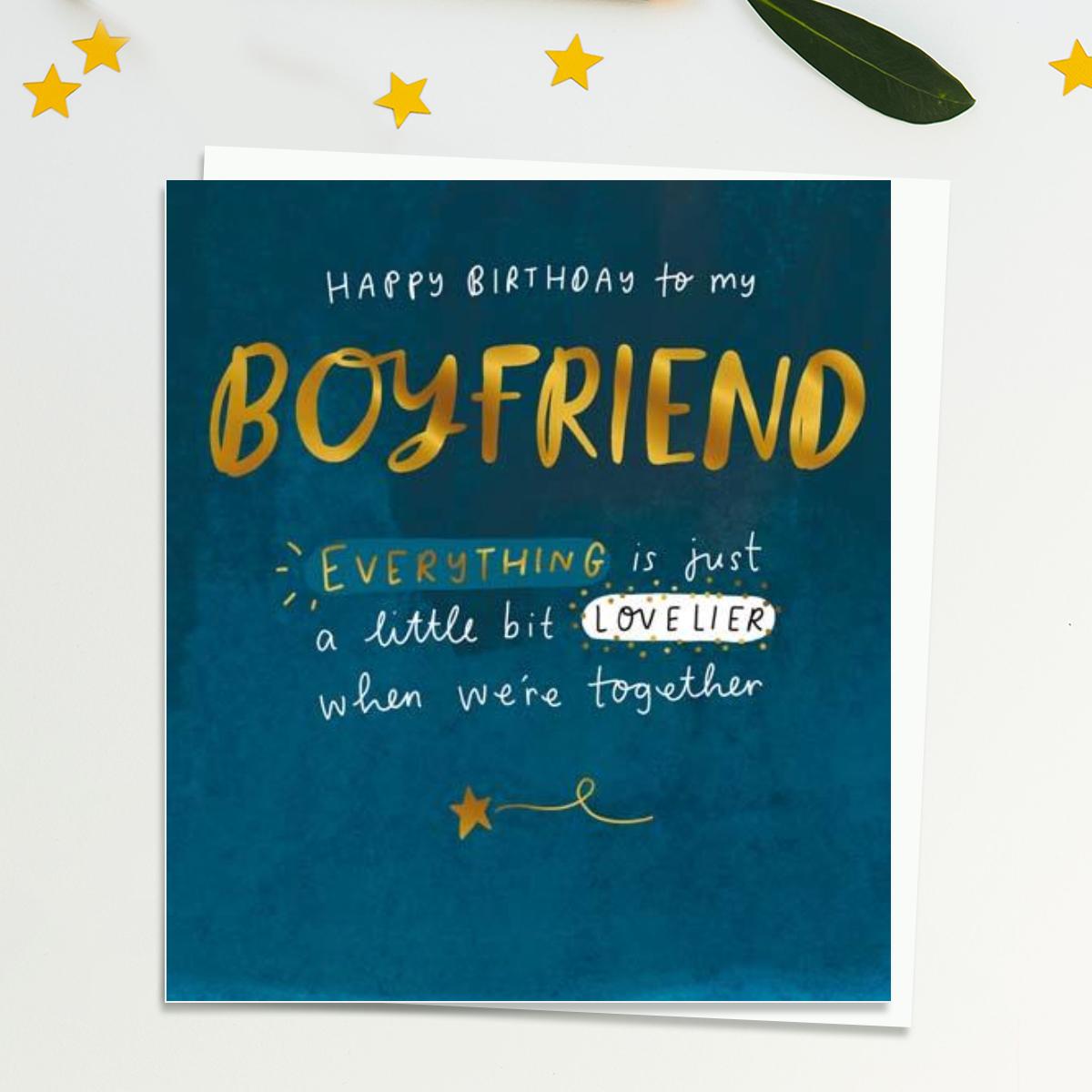 Happy Birthday Boyfriend  Card Front Image