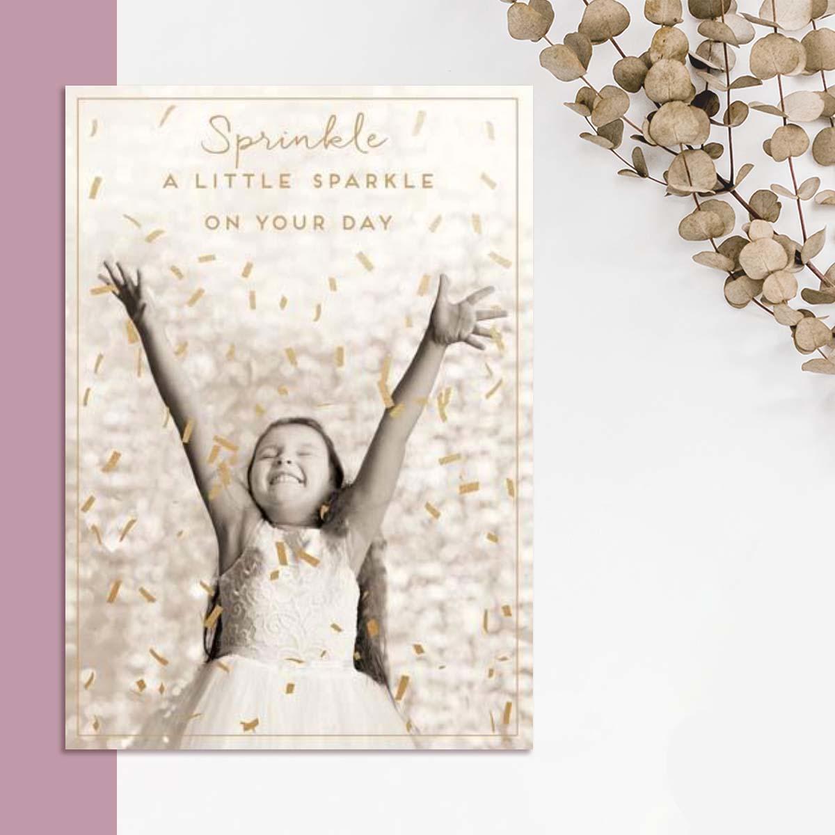 Love Unlimited - Sprinkle A Little Sparkle On Your Day Card Front Image
