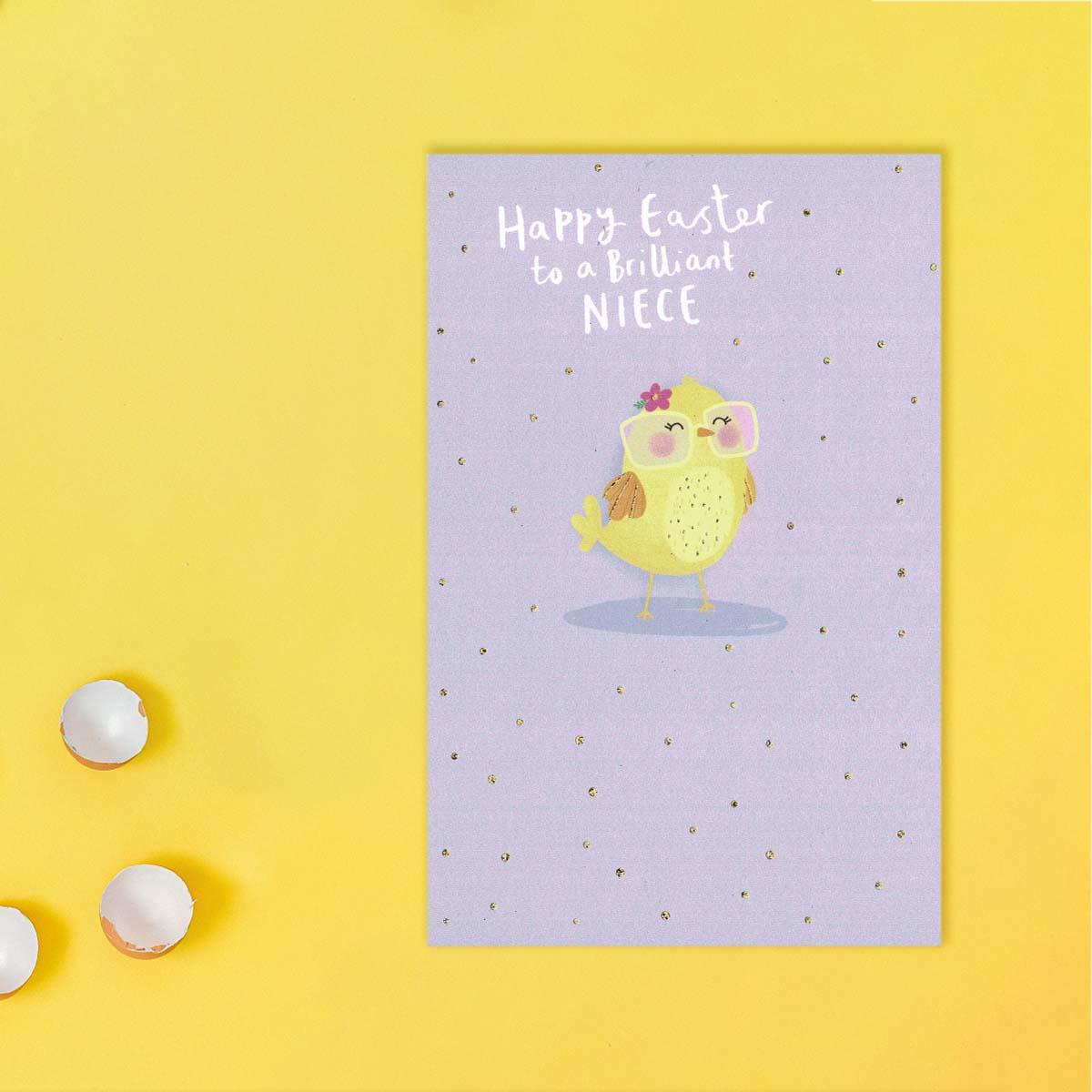 Happy Easter Brilliant Niece Card Front Image