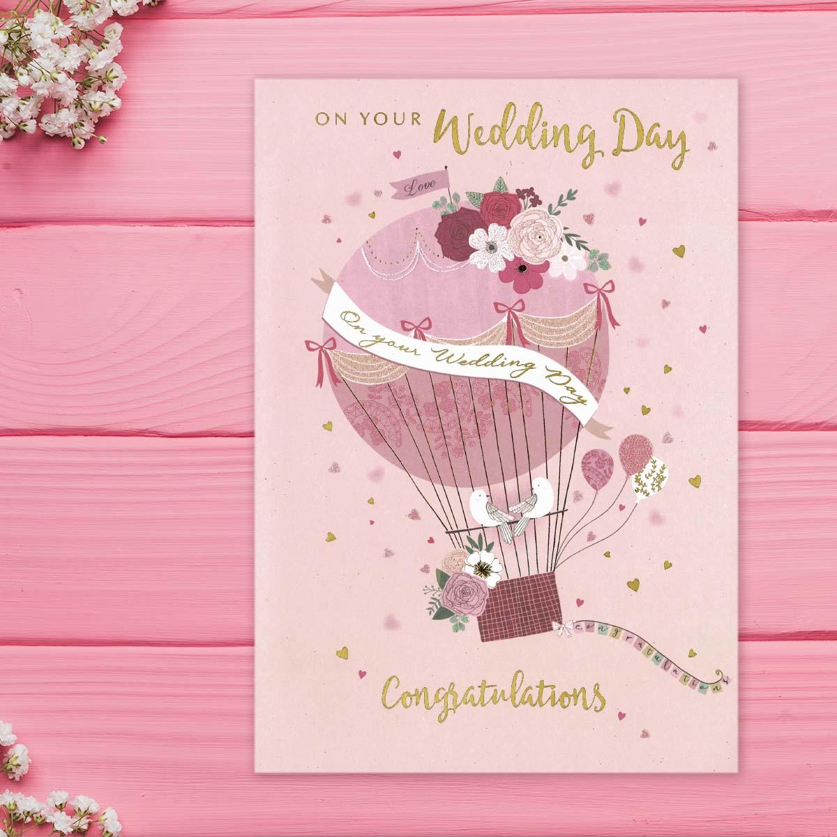 On Your Wedding Day Congratulations Card Front Image