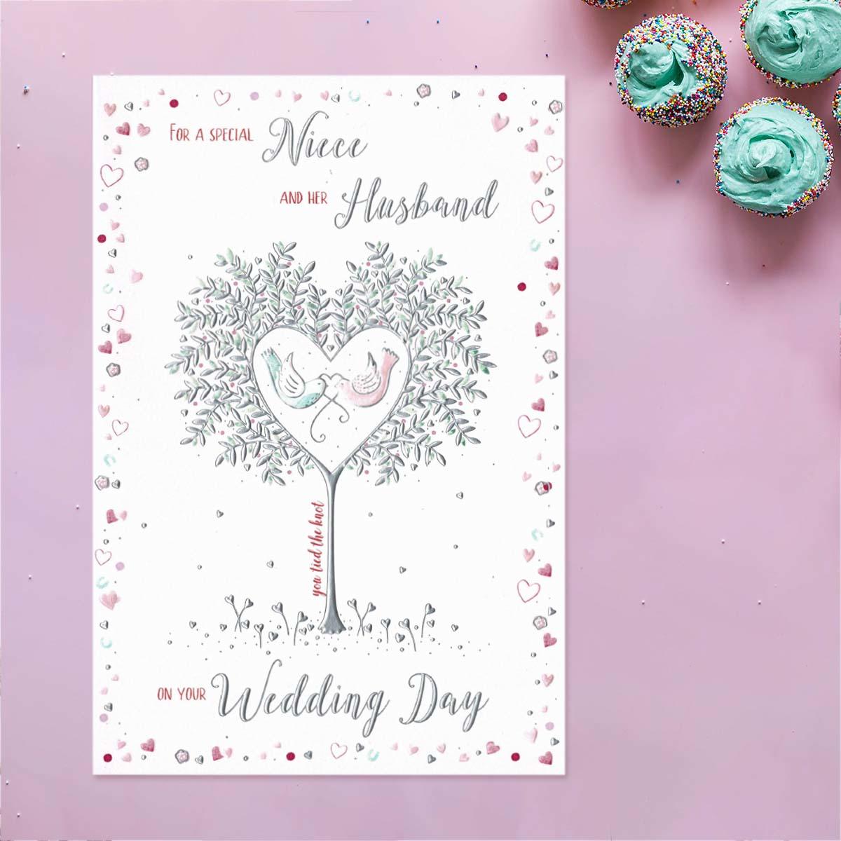 Special Niece And Her Husband Wedding Card Front Image