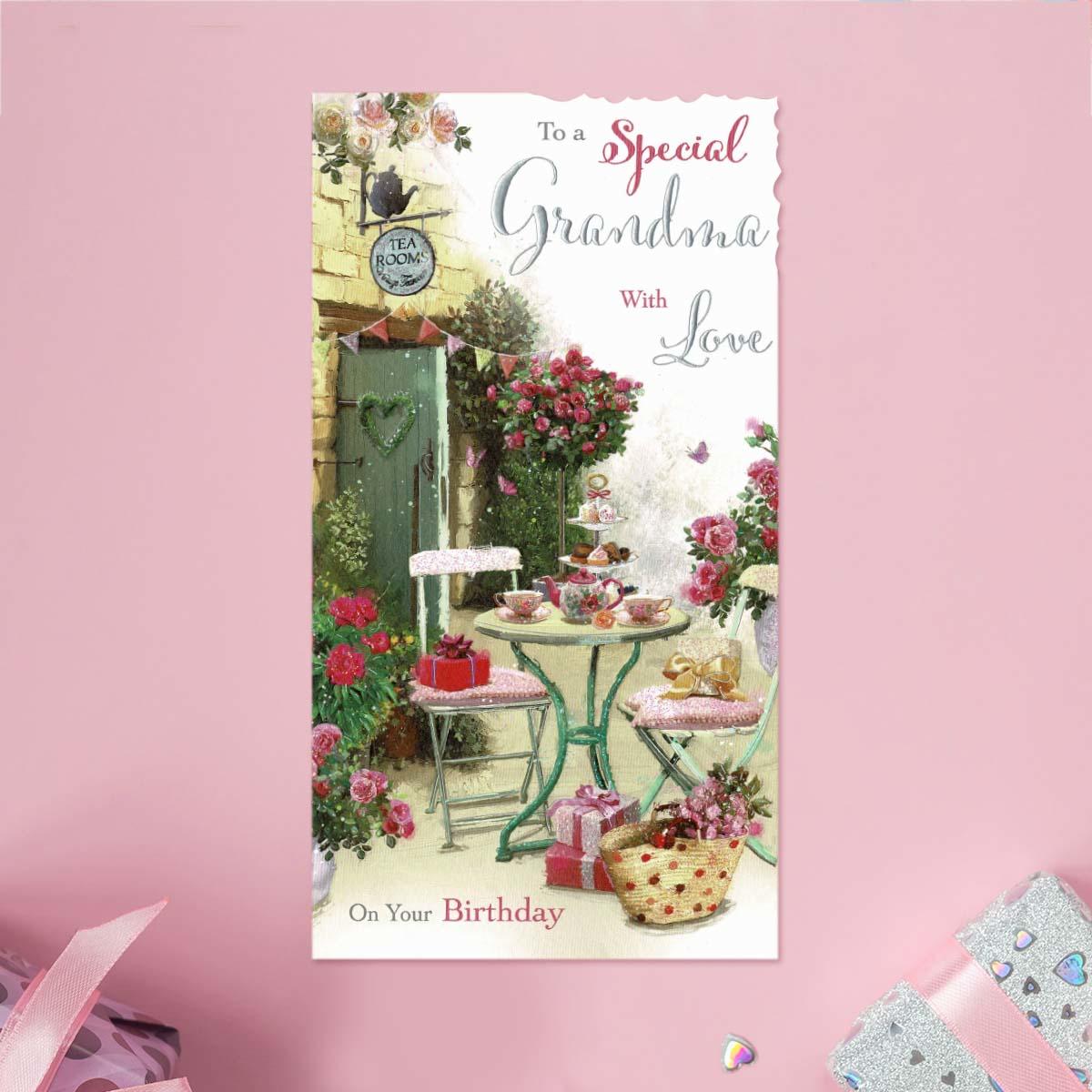 Velvet Moments - Special Grandma Birthday Card Front Image