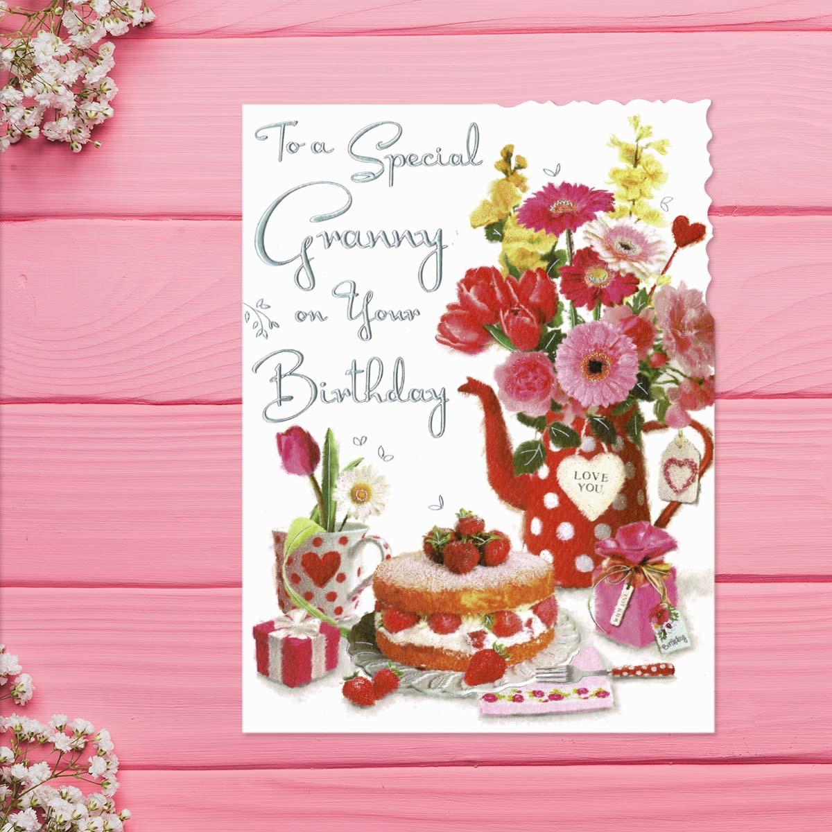 Velvet - Special Granny Birthday Card Front Image
