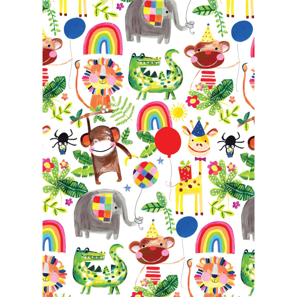 Jungle Animals Luxury Gift Wrap jungle-animals-luxury-gift-wrap