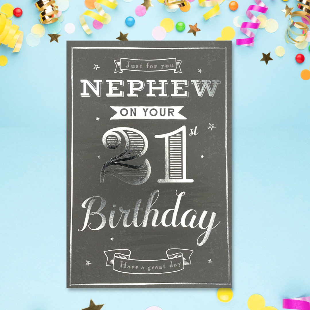 Nephew Age 21 Great Day Birthday Card