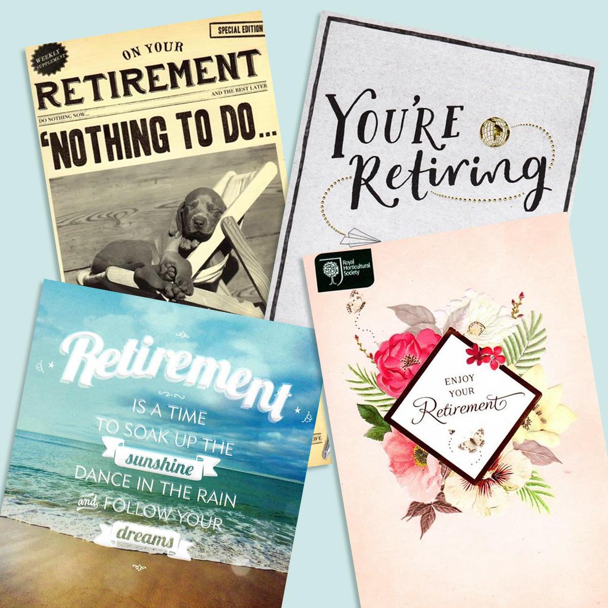 A Selection Of Cards To Show The Depth Of Range In Our Retirement Section