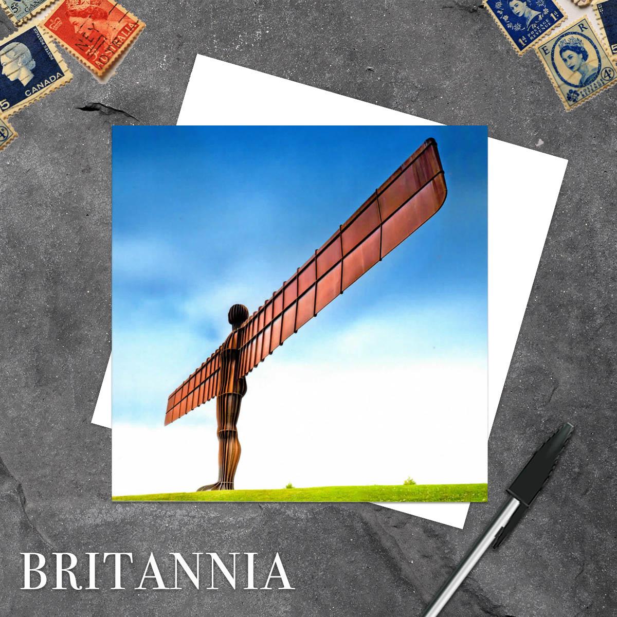 Image Of The Angel Of The North Greeting Card