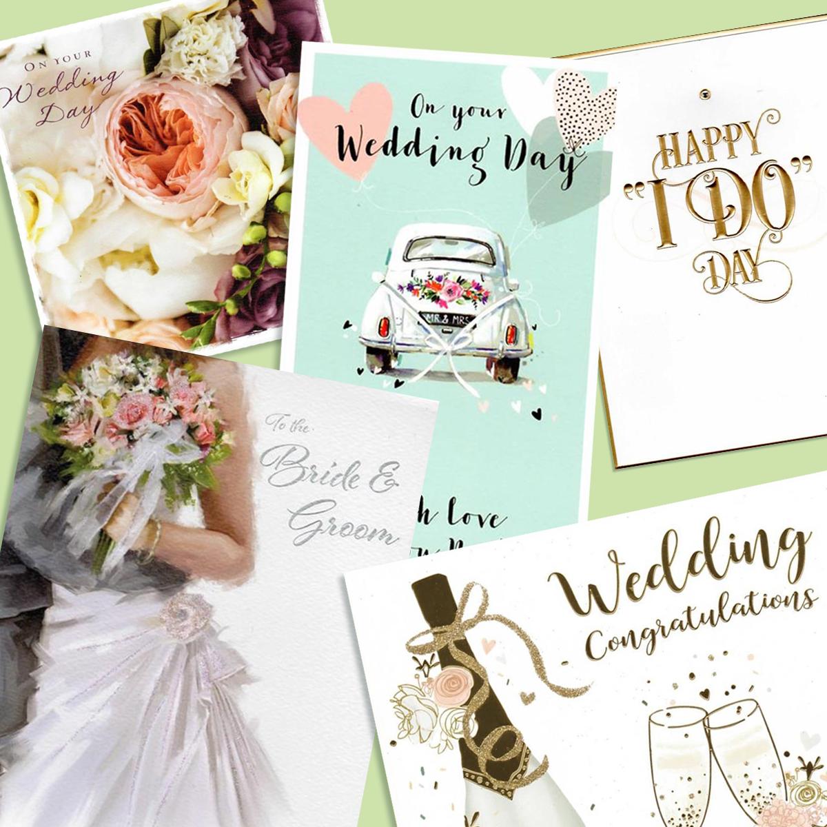 A Selection Of Cards To Show The Depth Of Range In Our Wedding Day Cards Section